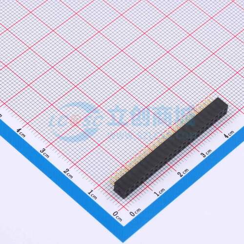 排母 X4621FV-2x22-C43D28 插件,P=2mm 2x22P 方孔 电子元器件配