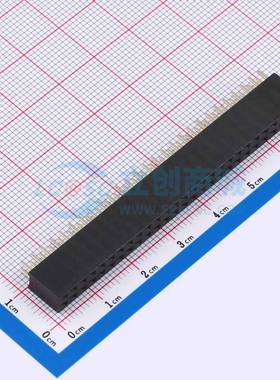 排母 KH-2.54FH-2X27P-H8.5 插件,P=2.54mm 2x27P 方孔 电子元器