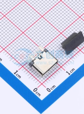 USB连接器 TYPE-C-612-LDRH650 插件 母 直插 16P 原装正品