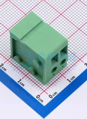 螺钉式接线端子DB105V-5.0-2P-GN-S 插件,P=5mm 1x2P 直插 绿色