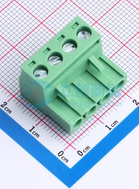 插拔式接线端子XDCBK-4A508G-4-3G61 P=5.08mm 1x4P 公插头