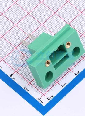 插拔式接线端子MX2CDGM-5.08-02P-GN01-Cu-A P=5.08mm 1x2P 穿墙