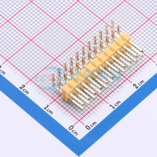 排针 PZ254R-12-22P-YL 弯插,P=2.54mm 原装正品