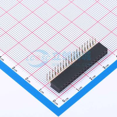 排母 XDM200-2-18-W-6.35-G0 弯插,P=2mm 2x18P 方孔 电子元器件