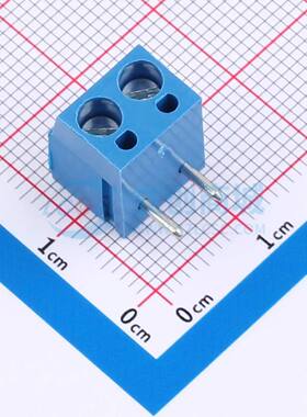 螺钉式接线端子MX300R-5.0-02P-BU01-Cu-Y-A 弯插,P=5mm 1x2P绿色