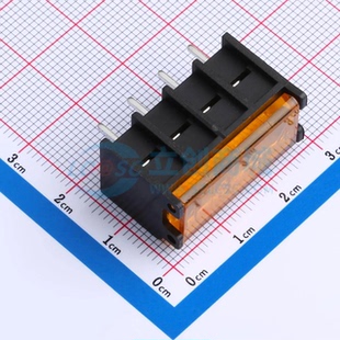 1x4P 接线端子DBT50G 边脚 插件6.35mm 6.35 OGC 栅栏式