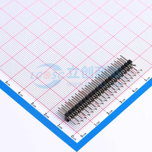 排针 PZ254-2-20-WS SMD,P=2.54mm,卧贴 2x20P 方针 原装正品