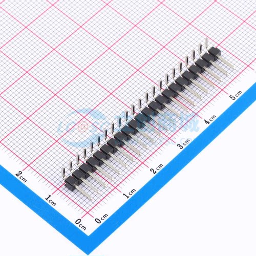 排针 KH-2.54PH90-1X22P-L13.8 弯插,P=2.54mm 1x22P 单排 原装正