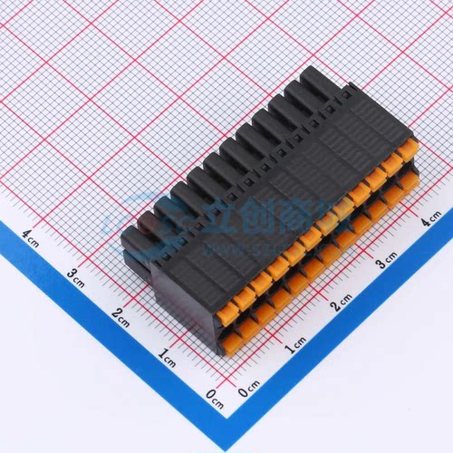 插拔式接线端子MX15EDGKNH-3.5-2*12P-BK01-Cu-A P=3.5mm 2x12P