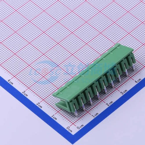 插拔式接线端子KF2EDGR-5.0-9P 弯插5mm 1x9P 板端/插座-开口