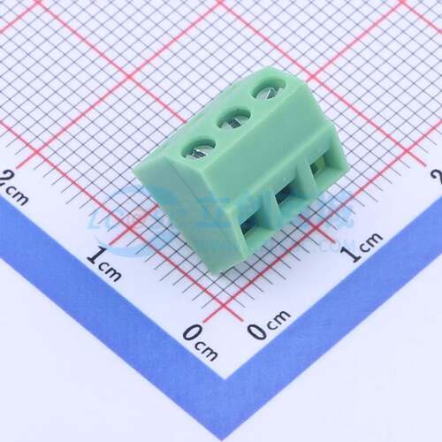 螺钉式接线端子KF127S-3.81-3P 插件,P=3.81mm 1x3P 直插 绿色