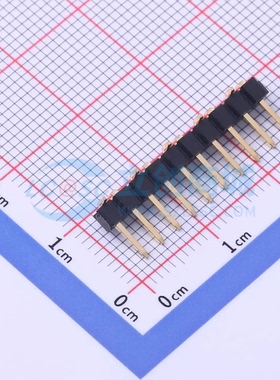 排针 X6511WVS-10H-C50D48R1 SMD,P=2.54mm(交错脚) 1x10P 方针