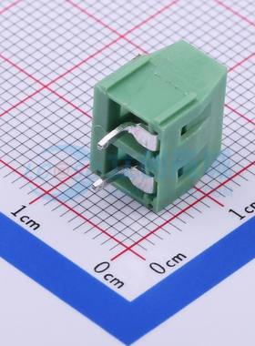 螺钉式接线端子DB127V-5.0-2P-GN-S 插件,P=5mm 1x2P 直插 绿色