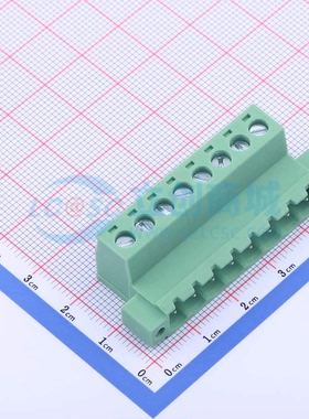 插拔式接线端子KF2EDGRKM-5.0-8P P=5mm 1x8P 插头 螺丝固定