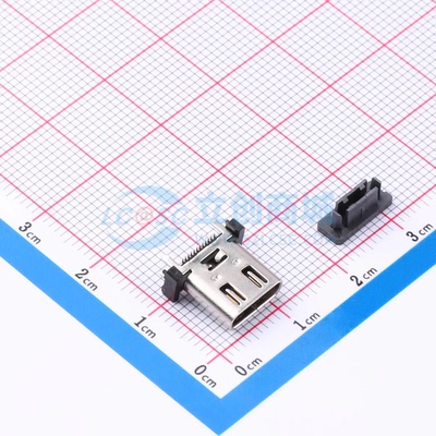 USB连接器 TYPEC-503DSL-ECP24 SMD USB 3.1 母 立贴 原装正品
