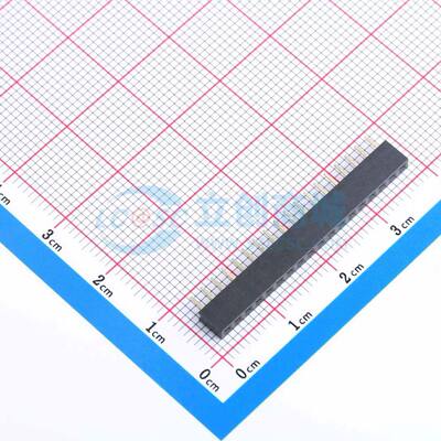排母 DW200R-11-18-43 插件,P=2mm 1x18P 方孔 电子元器件配单