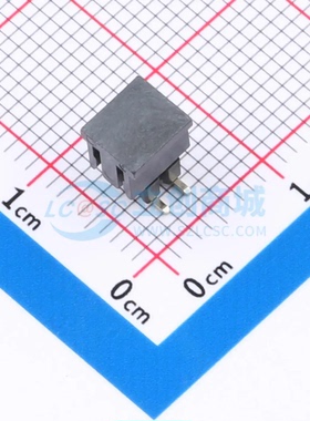 排针 A200US-WS02P-PC075 SMD,P=2mm 2x2P 方孔 双排 原装正品
