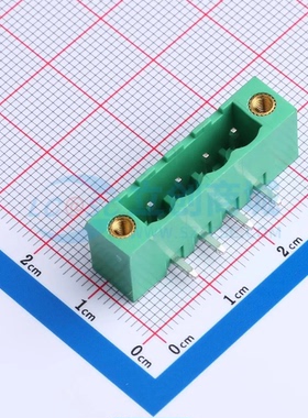 插拔式接线端子MX2EDGRM-5.08-04P-GN01-Cu-A 弯插5.08mm 1x4P 板