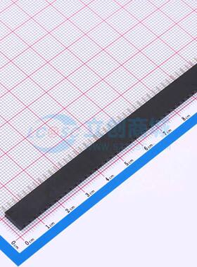 排母 BX-PM2.54-1-40PY 插件,P=2.54mm 1x40P 方孔 电子元器件配