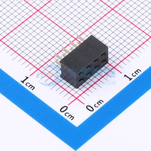 排母 DS1026-05-2x4S8BV 插件,P=2mm 2x4P 方孔 电子元器件配单