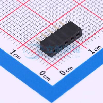排母 CSFA101-0502A001R1AC 插件,P=2mm 1x5P 方孔 电子元器件配
