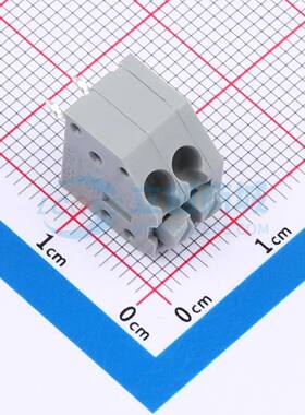 弹簧式接线端子250-102 插件,P=3.5mm 1x2P 灰色