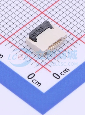连接器 KH-FPC0.5-H2.0SMT-6P-QCHF SMD,P=0.5mm 6P 翻盖式