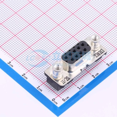 D-Sub/VGA连接器 3-338313-2 插件 母 直插 9P 原装正品