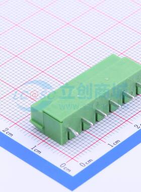 螺钉式接线端子PA001-6P 插件,P=5mm 1x6P 直插 绿色
