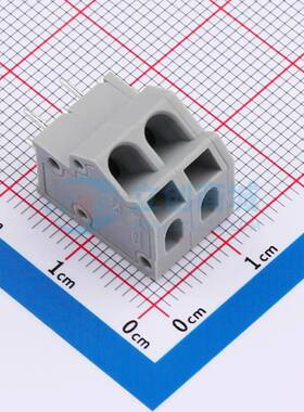 弹簧式接线端子254-452 插件,P=5.08mm 灰色