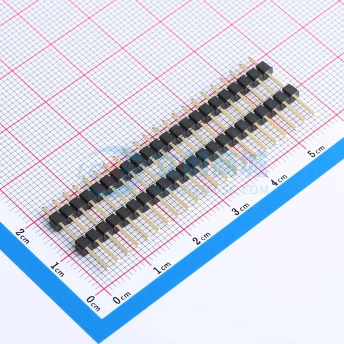 排针 X6512WV-22H-C60D30-E100 插件,P=2.54mm 1x22P 方针 原装正