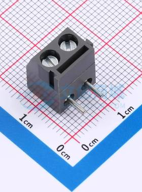 螺钉式接线端子971-T-DS/02 弯插,P=5mm 1x2P 直插 灰色