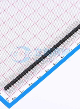 排针 KH-2.54PH-1X39P-L13.5-WT SMD,P=2.54mm,卧贴 1x39P 单排