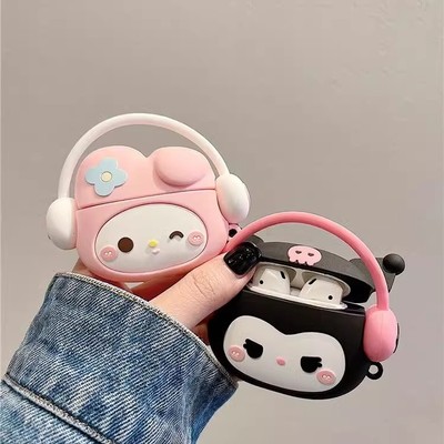 音乐库洛米美乐蒂适用vivotws3e真无线蓝牙耳机套vivo tws 3pro保护套A3硅胶壳tws4/2软iQOO TWS 1e/1i防摔3i