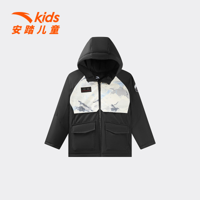 中国冰雪安踏儿童男小童羽绒服2025冬款上新保暖抗寒儿童四防羽绒