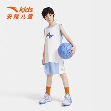【商场同款】安踏儿童篮球服运动套装2025款男童夏装透气背心短裤