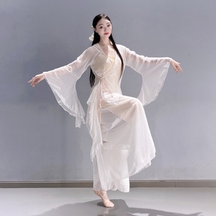 古典舞江南小调飘逸纱衣古典舞艺考练功基训古风演出表演服女套装