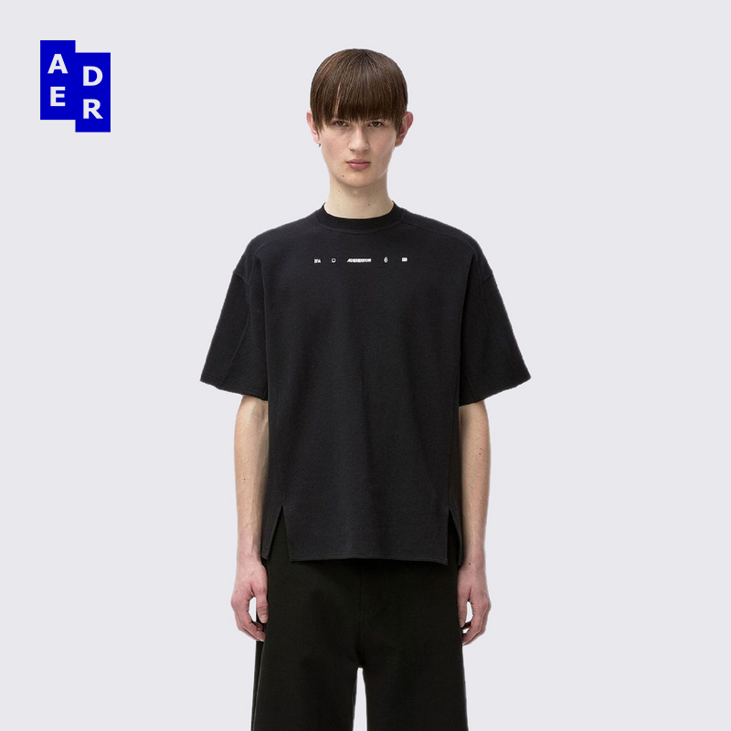 ADERERROR 25SS T-shirt Product. 38T恤简约拼接圆领短袖T恤