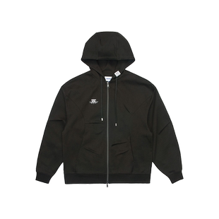 ADERERROR 24SS Nolc logo拉链帽衫潮流迷你图画刺绣连帽卫衣休闲