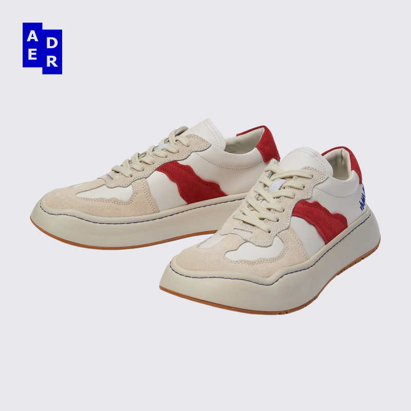 ADERERROR Log系列 BAUS 之字形刺绣细节休闲德训鞋