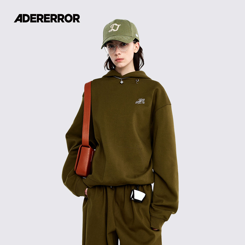 ADERERROR个性时尚D型领口卫衣