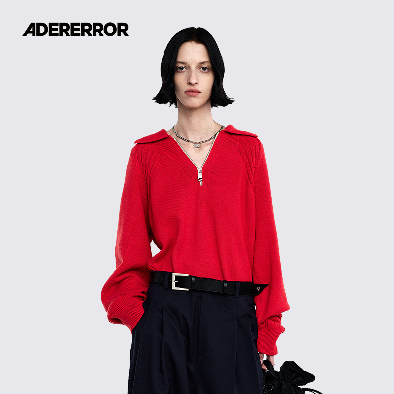 ADERERROR圆领极简棉毛衣