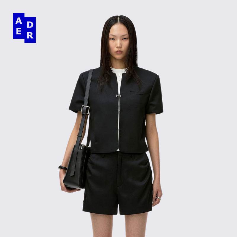 ADERERROR 25SS Blazer Product. 5西装钩扣短袖西装上衣外套