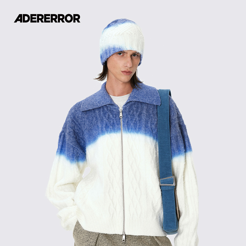 ADERERROR拉链毛衣何炅吴磊同款
