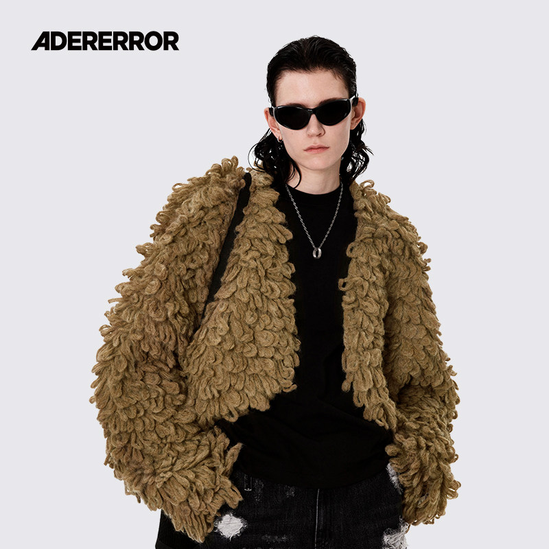 ader微宽松款圈圈针织开衫