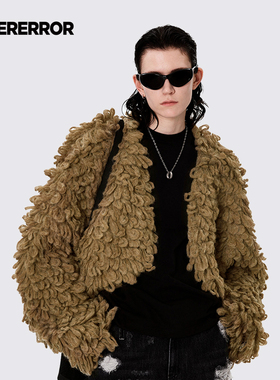 ADERERROR 23FW Omnis 毛衣开衫秋季新品时尚宽松款圈圈针织外套