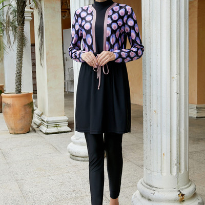 三件套潜水泳衣跨境外贸保守