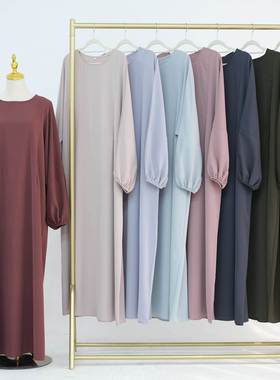 Dubai Arab Long Robe 沙特土耳其迪拜马来妈妈哺乳装连衣裙长袍