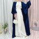 开衫 裙子礼服套装 夏长袍muslim 阿拉伯女服饰泡泡袖 robye set