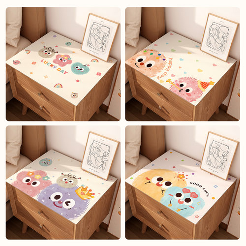 动漫卡通床头柜保护垫子防水防尘